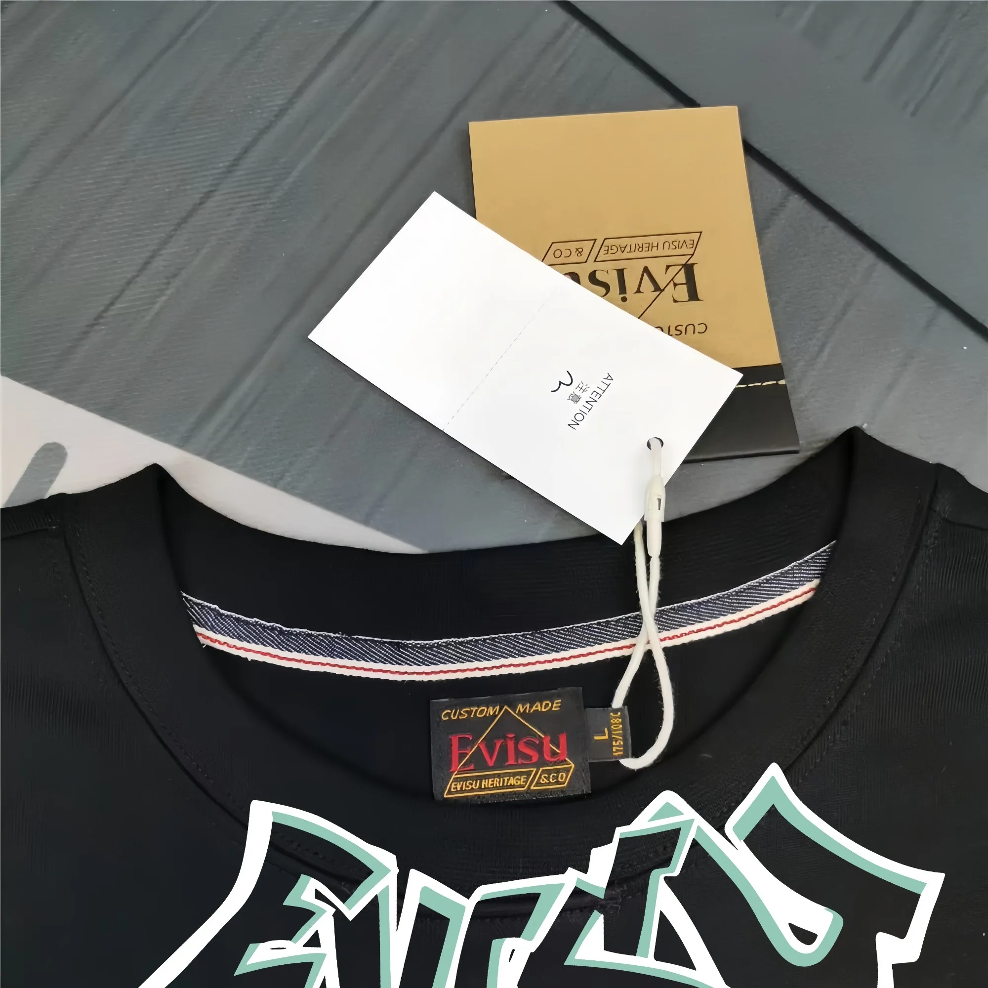 Evisu 2025New Arrival T ⚠ Quality⚠ Same Style T 。 ，Black S-XXL，White S-XXL，Gray M-XXL，Red S-XXL， Red M-XXL